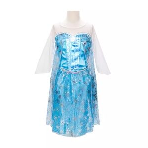 Frozen Disney Costume Dress Elsa Icy Magic Let It Go Lights Up sz 4 - 6X